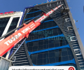 güneşli cam temizleme